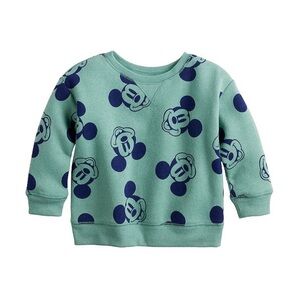 DISNEY Mickey Mouse Baby Fleece Crewneck By Jumping Beans